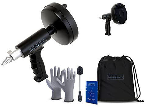Paulson & Svenson® Rohrreinigungsspirale 7,5 m Abflussspirale im Set - umweltfreundliche Spirale Abfluss Rohrreinigung - für saubere Abflüsse ohne Chemie