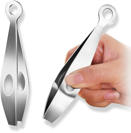 1 pieza Pinzas de hueso de pescado, Pinzas de espina de pescado, Pinzas De Pescado De Inoxidable, Pinzas de hueso de pescado multifuncionales, Para eliminar espinas de pescado, plumas de pollo(Plana).