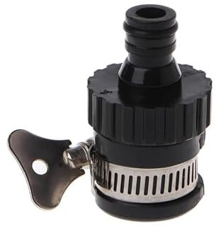 Tap Connector for Hose Pipe, Leak-Free Tap Adapter with Hose Clamp – Fits Most Standard Round Taps 15–22mm, Kitchen & Garden Sink Mixer Hose Pipe Fitting