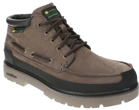 Skechers Caldwell CutlerStivaletti Uomo, Pelle sintetica color cioccolato, 44 EU