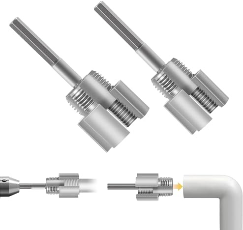 2 Stück Rohrgewindeschneider, Integriertes Werkzeug Zum Innen- Und Außengewindeschneiden Von Rohren, Rohr Gewindeschneider Werkzeug für Rohre PVC Rohr Wasserrohr 1/2 zoll, 3/4 zoll