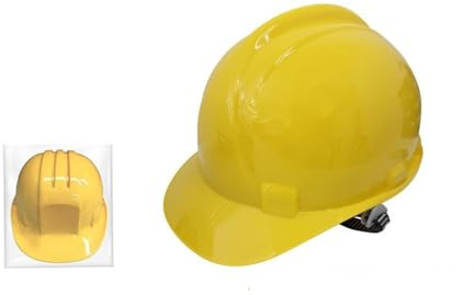 DRW Casco Proteccion Obra Ajustable Amarillo Talla Unica