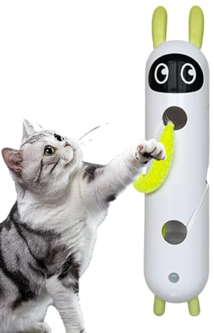 Genérico Juguetes Interactivos para Gatos | Juguete para Gatitos Recargable USB,Juego Inteligente para Aliviar Aburrimiento Entrenamiento Cognitivo - Estimulacion Mental Enriquecimiento Interior