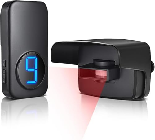 Wireless Driveway Alarms with 58 Chimes,Drive Way Alarm Motion Sensor