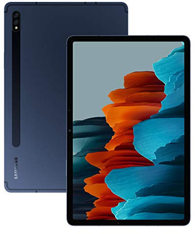 Samsung Galaxy Tab S7+ Wi-Fi Android Tablet 128 GB Mystic Navy (UK Version) (Renewed)