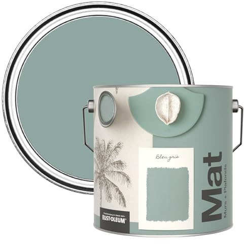 Rust-Oleum Colours Matt Emulsion Wall and Ceiling Paint - Gresham Blue 2.5L