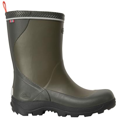 Viking Bottes de pluie Storm pour enfant unisexe, Vert chasse brûlé orange, 29 EU