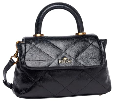 Replay Damen Handtasche Klein, Schwarz (Black 0098), Onesize