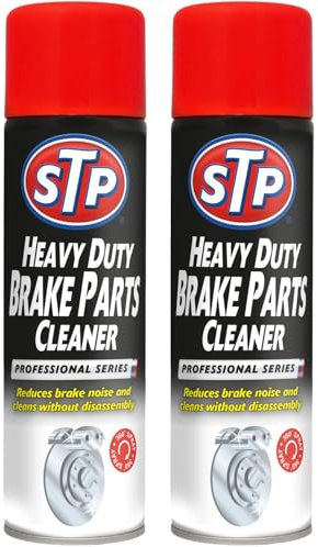 STP Heavy Duty Brake Cleaner – Pack of 2 (500ml Each) | Fast-Drying Spray Removes Brake Dust, Oil & Grease | For Disc & Drum Brakes