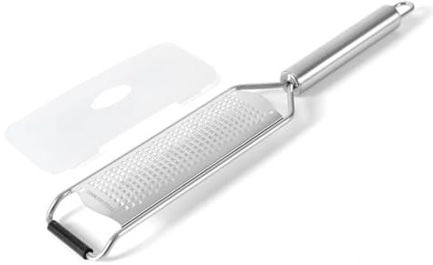 Râpe à fromage de cuisine en acier inoxydable avec poignée en tube, rabot de citron, gingembre, ail