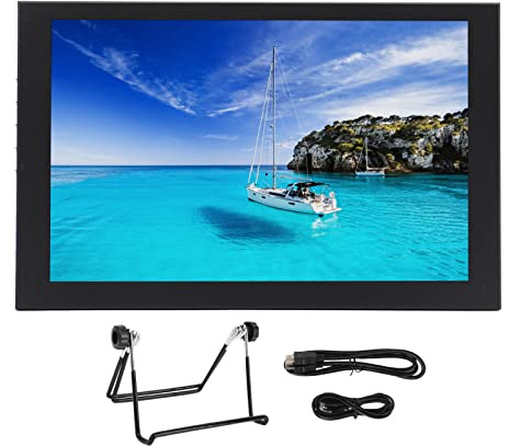 Pantalla capacitiva de 10.1in HD Monitor multimedia con interfaz VGA de altavoz incorporada, monitor de pantalla táctil para DVRS portátiles