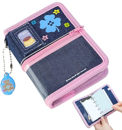 Générique Schulheft – kleines Notizbuch für Terminplaner, Vintage, Notizbuch | Ordner aus Oxford-Stoff für Album | Studenten Lehrer Zuhause Büro Notizen