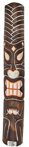 Tiki Madera Máscara Im Tiki Hawaii Tribal Buscar IN 100cm Largo