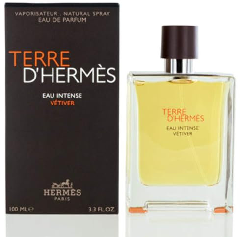 Terre D'hermes Eau Intense Vetiver by Hermes Eau De Parfum Spray 3.3 oz / 100 ml (Men)