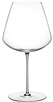 Nude Stem Zero Elegant Burgundy Wine Large Glasses 32.25 oz, Crystal Clear Wine Glass, | Lead - Free |, Stem Unique Modern Wine Glasses, Perfect for Cocktail