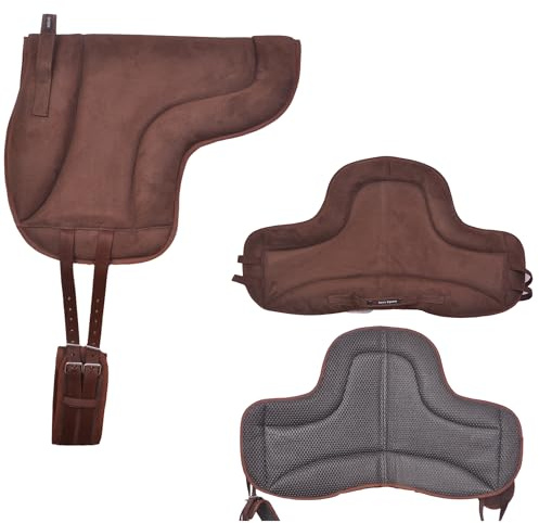 Bareback Pad Riding Pad For Pony And Horses With Free Girth (BROWN)