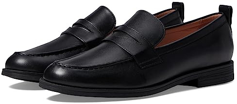 Cole Haan Women's Stassi Penny Loafer, Black Leather, 6-C US
