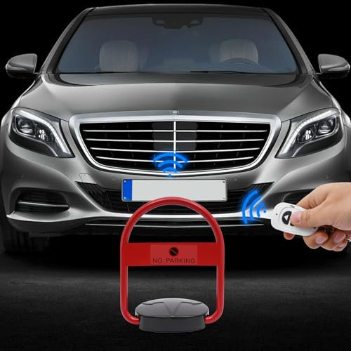 Barrière de parking avec télécommande - Poteau de stationnement pliable - Barrière de parking électronique