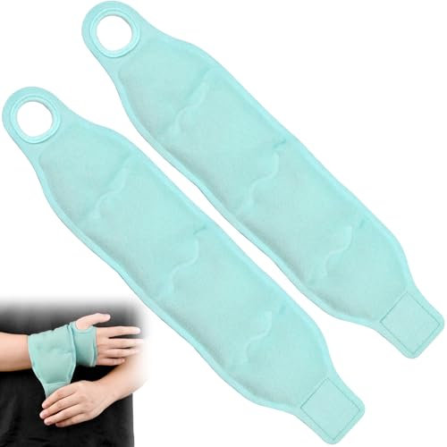 Poche de Glace en Gel pour Poignet et Main Poche de Froid Réutilisable avec Sangle Poche de Gel Chaud Froid pour Soulagement de la Douleur du Canal Carpien, Gonflement et Contusions la Main, Entorses