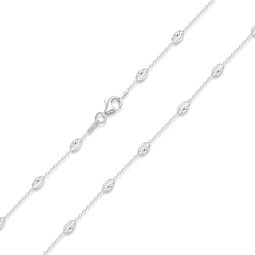MATERIA Kugelkette Damen Silber 925 mit Kugeln - Sterlingsilber Kette K90-45cm