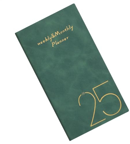 Mötesplanerare 2025 – årsplanerare 2025 | Daglig vecko- och månadskalender | 2025 vecko- och månadsplanerare | kalenderplanerare | vertikal kalenderbok, mötesplanerare