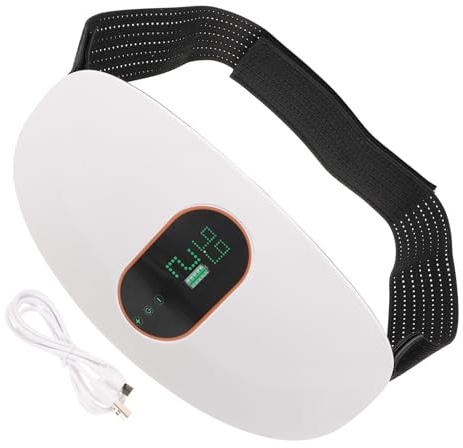 Gatuida Cinturón Abdominal Masaje Eléctrico y Vibración Portátil de Abs, Diseño Cómodo para Uso en Casa y Reducción de Grasa Abdominal