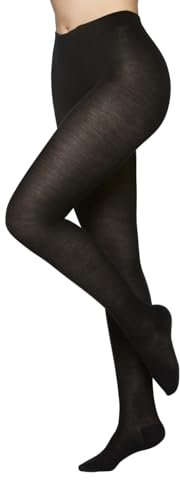 Vogue Curvy Merinowolle Strumpfhose Grosse Grössen, Schwarz Gr. 52-56