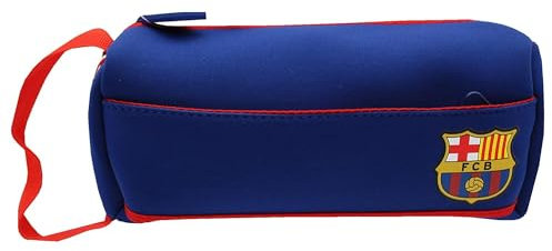 FC Barcelona Federmäppchen aus Neopren, offizielles Produkt, Farben blau und rot (CyP Brands)