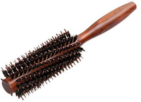 Spazzola rotonda per capelli 6 tipi di pettine dritto in twill Setole di cinghiale naturali Soffiatura per arricciature fai-da-te parrucchiere styling strumento