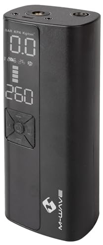 Pompa elettrica per bicicletta ELUMATIK MULTIBOOST di M-WAVE, display digitale, 150 psi/10,3 bar