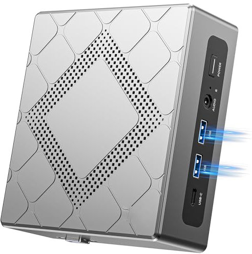 NiPoGi CK10 Mini PC 32GB DDR4 RAM, Ιntel i5-12600H(bis zu 4,50 GHz, 12C/ 16T), 1024GB M.2 NVMe PCIe3.0 SSD Mini Desktop Computer WiFi 6, 4K UHD Triple Display/2x HDMI 2.0/VGA für Büro/Geschäft/Schule