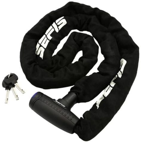 SEFIS Antivol à chaîne 9,5 mm 2 m pour moto