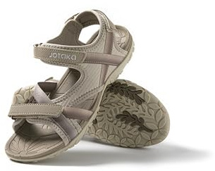 JOTA KA Sandales d'été pour femme – Légères, respirantes et confortables, semelle antidérapante, fermeture Velcro réglable – randonnée, marche et usage quotidien, beige, 38 EU