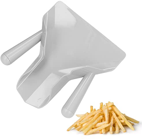 Yanmis Paletta per Patatine Fritte, Paletta per Popcorn, Paletta per Patatine Fritte con Manico Destro Antiscivolo Riempimento Rapido per Snack Dessert Caramelle Ghiacciate Utensili (Doppia maniglia)