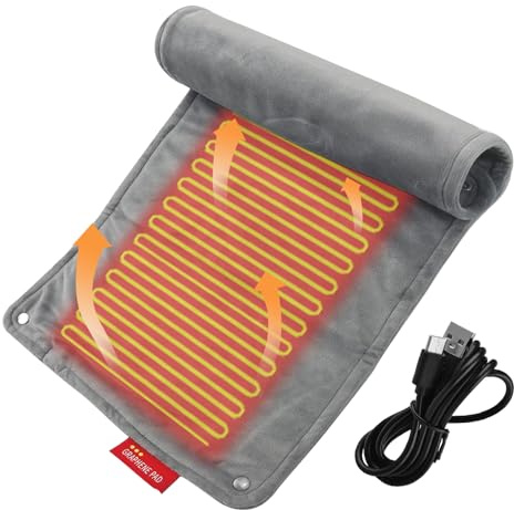 Cuscino riscaldante per schiena, scaldaspalla elettrico, ricarica USB, cuscino riscaldato per sedile auto, per collo, schiena, braccia, ginocchia, crampi, sedia, letto, auto, posto di lavoro