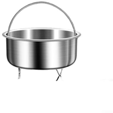Panier vapeur en acier inoxydable pour casserole, cuiseur vapeur de légumes avec poignée robuste et pieds antidérapants, insert de cuisson multi-usage pour riz, œufs, viande, compatible avec