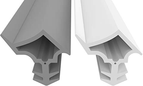 Stahlzargendichtung Grau 10m - gegen Zugluft Lärm & Staub spart Heizkosten Dichtung Dichtungshöhe 14,8mm Dichtungsbreite 15,2mm Falz Türdichtung (Grau 10m)