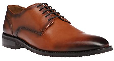 Gordon & Bros. Herren Schnürhalbschuhe Gino, Männer Businessschuhe,Man,Men,Schnuerschuhe,Schnuerer,straßenschuhe,Strassenschuhe,TAN,41 EU / 7.5 UK