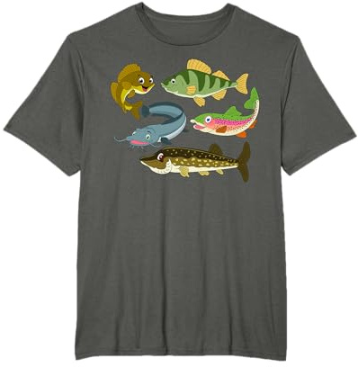 Poissons amusants pour enfants - Pour la pêche à la truite et au sandre T-Shirt