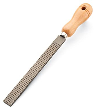 Kings County Tools 8 Flat Woodworking Rasp | High Quality Steel Material | Durable and Long-Lasting | 4 Beech Wood Handle