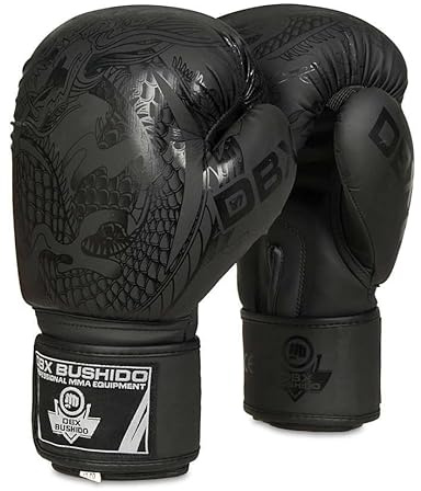 DBX BUSHIDO Sport Boxhandschuhe Sparring Black Dragon 12oz - Boxing Gloves für Kampfsport - Box Handschuhe - Kickbox Handschuhe - Punchinghandschuhe