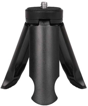 Qerwsdty Minitrípode estabilizador de teléfono para fotografía y videografía, color negro