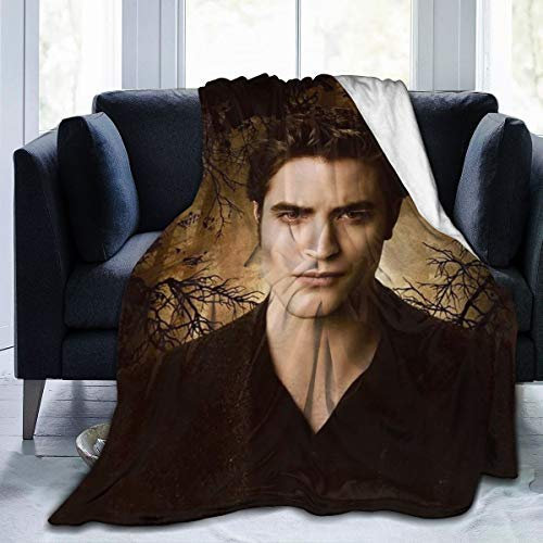 N A Edward Cullen The Twilight Saga Decke - Robert-Pattinson, Ultraweiche Micro-Fleece, Leicht, Gemütlich, Flanell-Überwurf für Kinder/Erwachsene, Dekoration, Geschenk