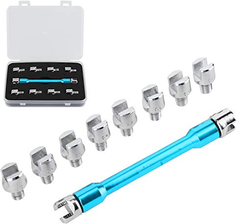 Motorrad Speichenschlüssel Set CNC für Dirt Bike mit 5.0mm und 6.8mm Größen Länge 93mm/3.7in für die meisten Motorräder