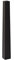 VIVANNO Bodenvase Standvase Fiberglas Obelisk Schwarz Matt 100