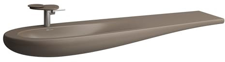 Laufen Alessi un lavabo, bajo encimera, sin agujero para grifo, sin rebosadero, 1600x500, H8149711881091, Color: Café mate