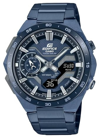 Edifice Casio Herren ECB-2200CB-2AEF Solar Clock Stainless Steel