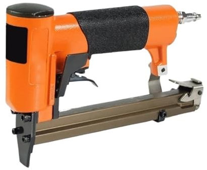 Grapadora neumática, grapadora eléctrica para tapi Grapadora neumática de tapicería de disparo continuo calibre 20 KN1013JS, grapadora de alambre fino, pistola grapadora neumática