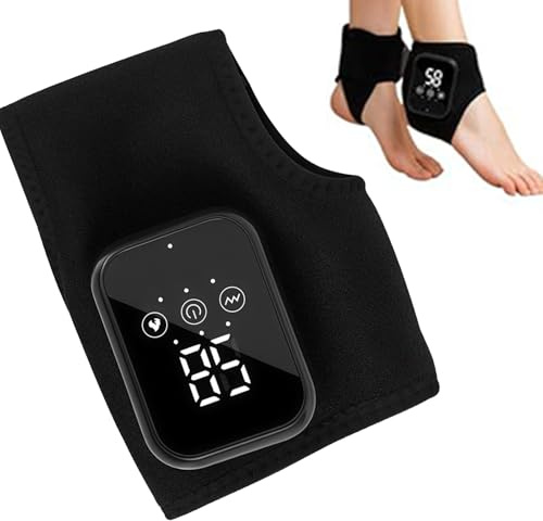 Masajeador eléctrico – Dispositivo de masaje del pie inalámbrico – Masajeador calefactado recargable con 3 modos y 5 niveles de calor – para alivio, cuidado, relajación, comodidad y hogar