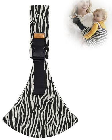 Baby Carrier, Toddler Carrier, Baby Sling Carriers with Thick Shoulder Straps Child Sling Babyside for Newborns to Toddlers 6-42 Months (Zebra Stripes)